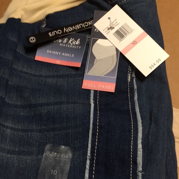 Flutter and Kick Maternity Skinny Ankle Jeans NWT - Picture 2 of 7